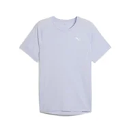 Koszulki sportowe męskie - Męska koszulka do biegania VELOCITY Tri-Blend PUMA Cool Weather Blue - miniaturka - grafika 1