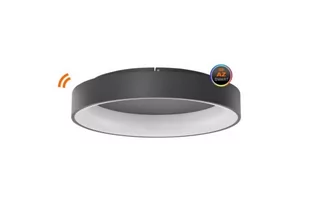 Azzardo plafon LED Solvent R Smart 80 92W 4680lm 3000-6000K szary AZ3998 AZ3998 - Systemy inteligentnych domów - miniaturka - grafika 1