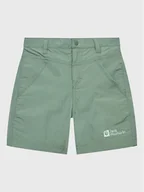 Spodenki damskie - Jack Wolfskin Szorty materiałowe Sun 1605614 M Zielony Regular Fit - miniaturka - grafika 1