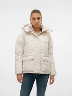 Kurtki damskie - Vero Moda Kurtka zimowa w kolorze kremowym - miniaturka - grafika 1