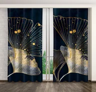 Zasłony - Zasłona Gotowa Na Żabki, 160X250, Turkusowa W Kwiaty, Zmb-69 - miniaturka - grafika 1