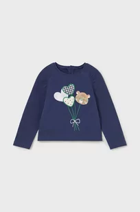 Mayoral longsleeve niemowlęcy kolor granatowy - Bluzki dla niemowląt - miniaturka - grafika 1