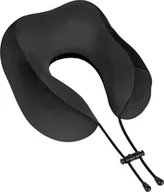 Akcesoria podróżnicze - Poduszka turystyczna - podróżna z pianki MEMORY, REBEL ACTIVE , kolor czarny - miniaturka - grafika 1