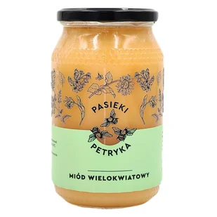 Miód wielokwiatowy 1200 g / Pasieki Petryka - Miód - miniaturka - grafika 1