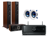 Kino domowe - Yamaha RX-V4A (czarny) + Debut Reference F5 (czarny) + Debut Reference C5 (czarny) + 2 x IC600 (biały) - miniaturka - grafika 1