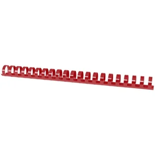 Grzbiety do bindowania OFFICE PRODUCTS 22mm czerwone plastikowe 50szt. - Grzbiety do bindownic - miniaturka - grafika 1