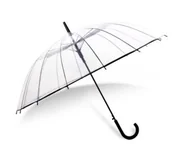 Parasole - Parasol Przezroczysty Z Czarną Rączką 116Cm - miniaturka - grafika 1