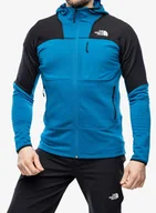 Bluzy sportowe męskie - Bluza trekkingowa The North Face Stormgap Powergrid Hoodie - adriatic blue - miniaturka - grafika 1