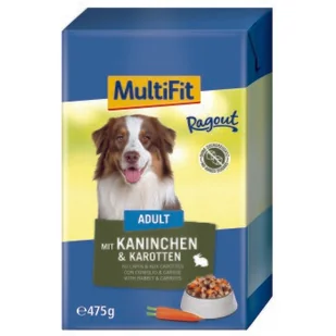 MultiFit Adult w ragout 12 x 475 g Królik i marchewki - Mokra karma dla psów - miniaturka - grafika 1