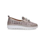 Półbuty damskie - Półbuty damskie metaliczny pudrowy róż Toscanio LP 707 - 39 - miniaturka - grafika 1