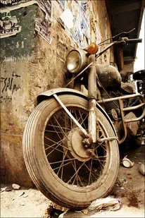 Galeria Plakatu, Plakat, Stary motocykl, 60x80 cm - Plakaty - miniaturka - grafika 1