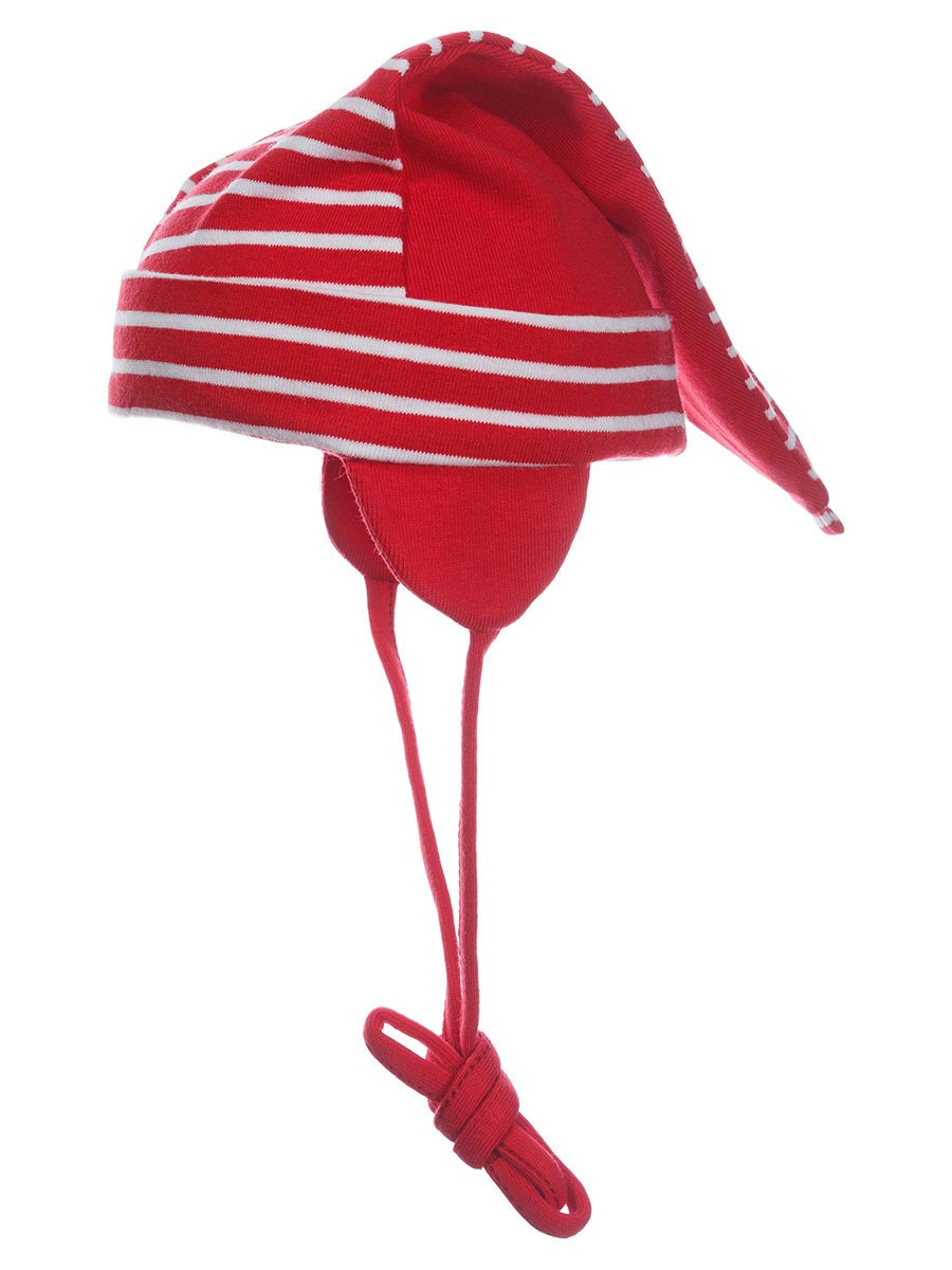 Niemowlęca czapka wiązana smerfetka czerwona Doll r.41