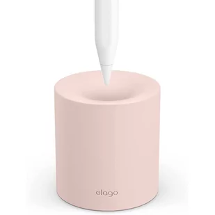 ELAGO Silikonowy stojak/uchwyt na ołówek Apple i dowolny rysik do tabletu, Różowy - Etui na długopisy i pióra - miniaturka - grafika 1