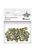 Scrapbooking - Dodatek dekoracyjny Craft-fun dzwoneczki dekoracyjne 6,8,10mm zl/sr DIYXM040 M040) - miniaturka - grafika 1