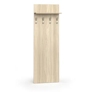 Garderoba z wieszakami PRIMO WOOD, 4 haczyki, półka, dąb naturalny - Meble do przedpokoju - miniaturka - grafika 1