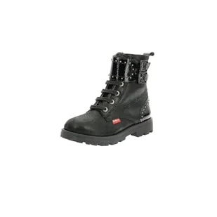 KICKERS GROOROCK Botki dla chłopców i dziewczynek, 10 UK dziecko, Błyszczący czarny, 10 UK Child - Botki damskie - miniaturka - grafika 1