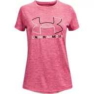 Koszulki dla dziewczynek - Koszulka dziewczęca Under Armour Tech BL Twist SS - miniaturka - grafika 1