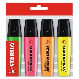 STABILO Zakreślacz Boss Eco Pack 4 SZT. - Artykuły biurowe - miniaturka - grafika 2