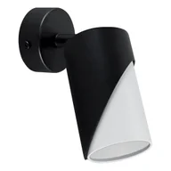 Lampy ścienne - Lampa ścienna tuba Zebra 04212 Ideus do sypialni punktowa biała czarna - miniaturka - grafika 1