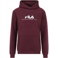 Bluzy męskie - Bluza męska Fila Brunssum burgundowa FAU0145 40107 XL - miniaturka - grafika 1