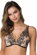 Biustonosze - Biustonosz push-up Mat 3804/11/1 Frances beż-czarny - miniaturka - grafika 1