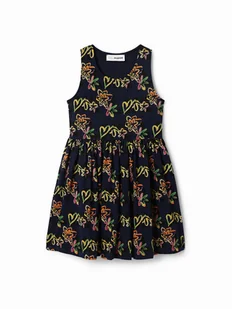 Desigual Sukienka codzienna 23SGVK11 Granatowy Regular Fit - Sukienki i spódniczki dla dziewczynek - miniaturka - grafika 1