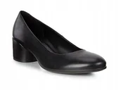 Czółenka - Ecco Czółenka Damskie Czarne Skórzane 38 J_e - miniaturka - grafika 1