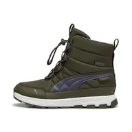 Buty dla dziewczynek - PUMA Evolve Boot Puretex Jr Sneaker buty dziecięce, uniseks, Dark Olive Galactic Gray PUMA White, 38 EU - miniaturka - grafika 1