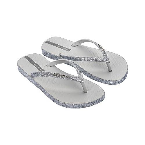 Ipanema Maxi Glow FEM japonki damskie, szare/błyszczące szare, 38 EU, Szary błyszczący szary, 38 EU