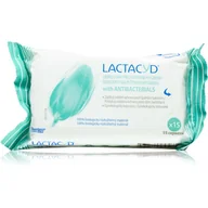 Chusteczki do higieny intymnej - GlaxoSmithKline LACTACYD Antibacterial chusteczki do higieny intymnej 15 szt - miniaturka - grafika 1