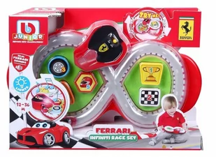 Bburago, tor nieskończoność z autkiem Ferrari - Tory, garaże, parkingi - miniaturka - grafika 1