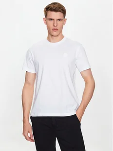 Trussardi T-Shirt 52T00735 Biały Regular Fit - Koszulki męskie - miniaturka - grafika 1