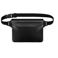Nerki - D-Pro Waterproof Waist Pouch wodoszczelna wodoodporna nerka saszetka na pas etui na telefon (Black) - miniaturka - grafika 1