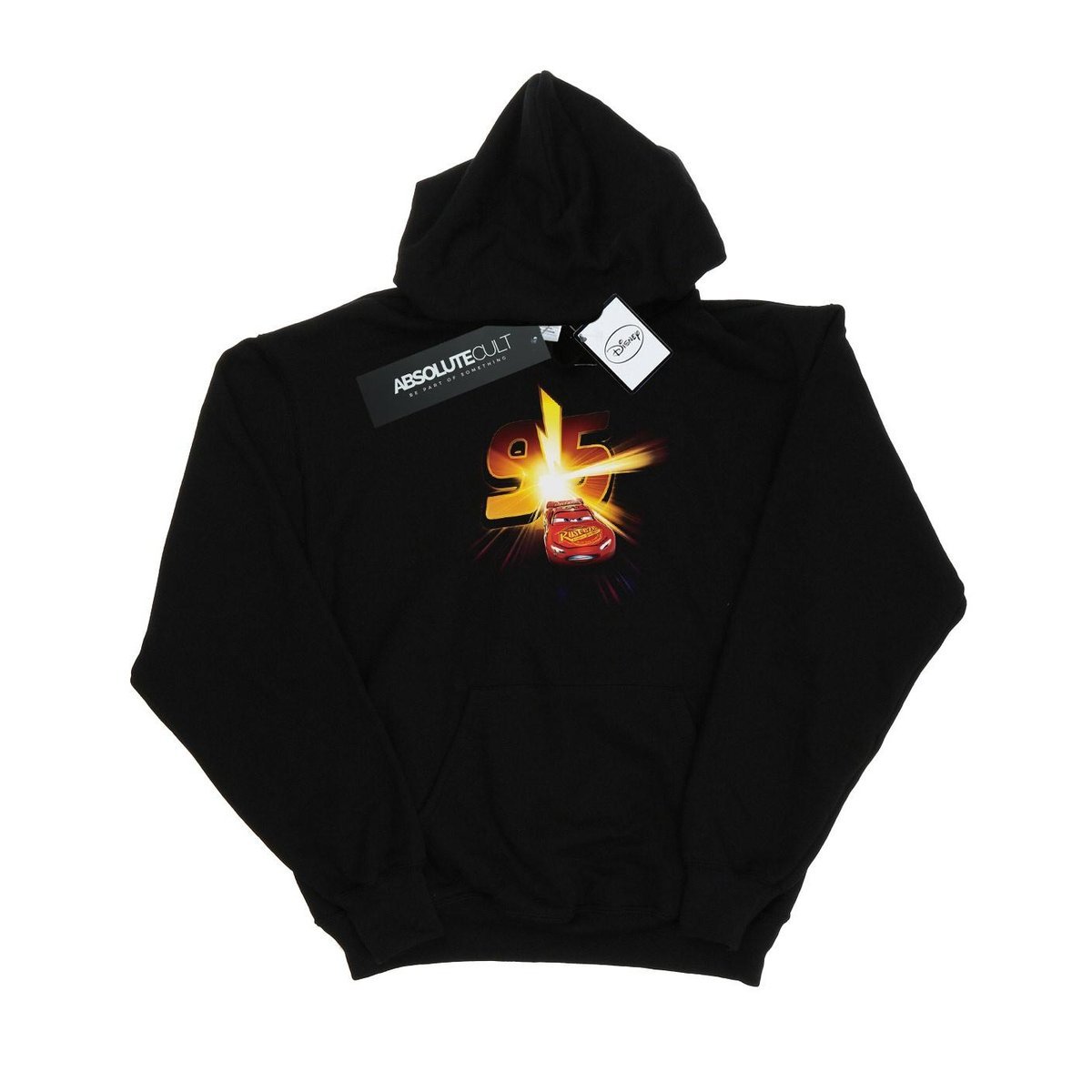 Disney Bluza Chłopięca Cars Lightning McQueen Burst Hoodie (116 / Czarny)