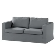 Pokrowce na meble - Dekoria pl pl Pokrowiec na sofę Karlstad 2-osobową nierozkładaną długi ciemno szary melanż 165 x 89 x 64 cm Amsterdam 618-704-47 - miniaturka - grafika 1