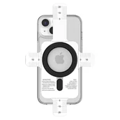 Selfie stick - Magnetyczna blaszka ring podkładka magnes do etui uchwytu magnetycznego MagSafe iPhone X XS 11 12 13 14 15 (Czarny) - miniaturka - grafika 1