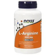 Witaminy i minerały dla sportowców - Now Foods - L-Arginina 500mg 100 Kapsułek - miniaturka - grafika 1
