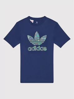 Koszulki dla chłopców - Adidas T-Shirt Allover Print Camo Graphic H20306 Niebieski Relaxed Fit - grafika 1