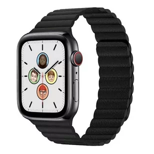 Opaska Pasek Leatherloop Wersja "2" Apple Watch 1/2/3/4/5/6/7/8/Ultra/Se 42/44/45/49Mm Black - Akcesoria do smartwatchy - miniaturka - grafika 1