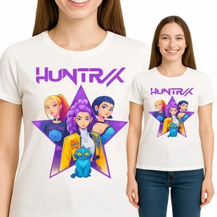 DAMSKA KOSZULKA Huntrix K-POP Hunters Demon ANIME SAJA BOYS L 3522 - Koszulki i topy damskie - miniaturka - grafika 1