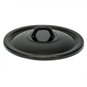 Pokrywki - ELOPOL ELOPOL Pokrywka emaliowana 16 cm czarna - miniaturka - grafika 1