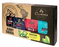 Zestawy upominkowe - prezentowy zestaw 4 kaw mielonych: aroma, vero, rosso, turchese - miniaturka - grafika 1