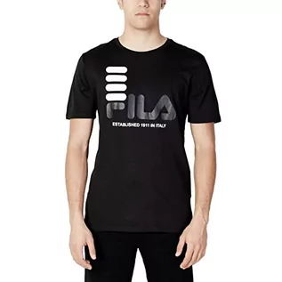 Koszulki męskie - FILA Męski t-shirt BIPPEN, czarny, L, czarny, L - grafika 1