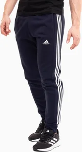 Adidas Spodnie męskie adidas Essentials French Terry Tapered Cuff 3-Stripes granatowe IC9406 2XL - Spodnie sportowe męskie - miniaturka - grafika 1
