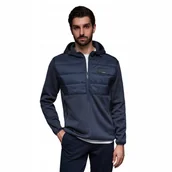 Kurtki męskie - Kurtka męska lekka granatowa pikowana modna Ombre OM-JANP-0160 V4 roz. XXL - miniaturka - grafika 1