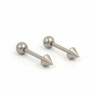 Piercing - Kolczyki Studex System 75 sztanga ze stożkiem kolor srebrny 7512-2360 - miniaturka - grafika 1