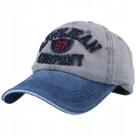 Czapki męskie - CZAPKA z Daszkiem BEJSBOLÓWKA przecierana JEANS - miniaturka - grafika 1