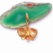 Charmsy - Charm- Złota orchidea - miniaturka - grafika 1