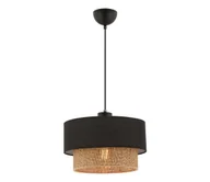 Lampy sufitowe - Lampa ECHO 1xE27/60W/230V czarna/brązowa - miniaturka - grafika 1