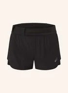 Spodenki damskie - Asics Szorty Do Biegania 2 W 1 Metarun Split schwarz - miniaturka - grafika 1